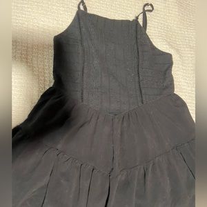 Black target dress